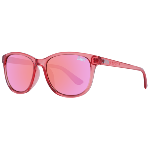Superdry Trapez Sonnenbrille SDS Lizzie 55116 in Pink – 45° Seitenansicht