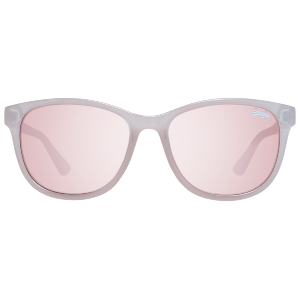 Superdry Sonnenbrille SDS Lizzie 55172 – Frontansicht mit Polycarbonat Rahmen und Rosa Gläsern