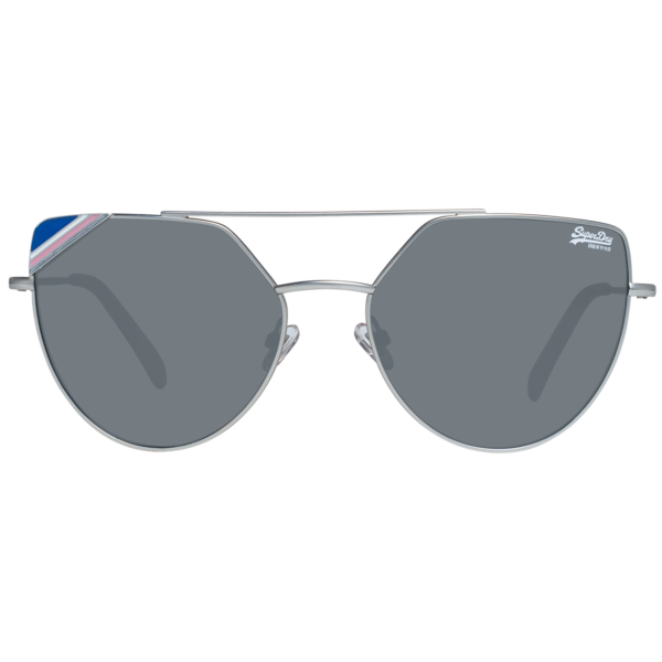 Superdry Sonnenbrille SDS Mikki 57002 – Frontansicht mit Monel Rahmen und Grau Gläsern
