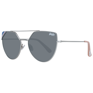 Superdry Pilotenbrille Sonnenbrille SDS Mikki 57002 in Silber – 45° Seitenansicht