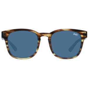Superdry Sonnenbrille SDS Montego 53109 – Frontansicht mit Polycarbonat Rahmen und Blau Gläsern