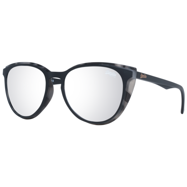 Superdry Quadrat Sonnenbrille SDS Peyton 55182 in Schwarz – 45° Seitenansicht