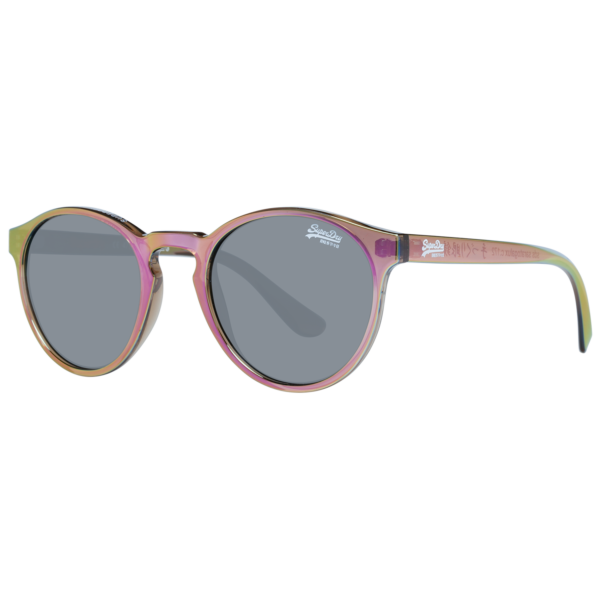 Superdry Rund Sonnenbrille SDS Saratogalux 47172 in Mehrfarbig – 45° Seitenansicht