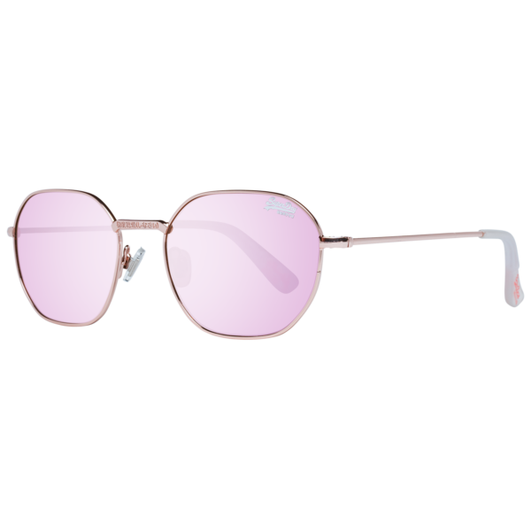Superdry Trapez Sonnenbrille SDS Super 52201 in Rosé Gold – 45° Seitenansicht