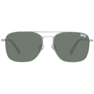 Superdry Sonnenbrille SDS Trident 55002 – Frontansicht mit Monel Rahmen und Grün Gläsern