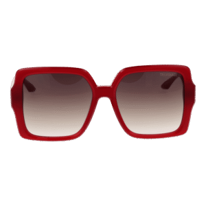 Trussardi Sonnenbrille TSW9014 56T01 – Frontansicht mit Azetat Rahmen und Braun Gläsern