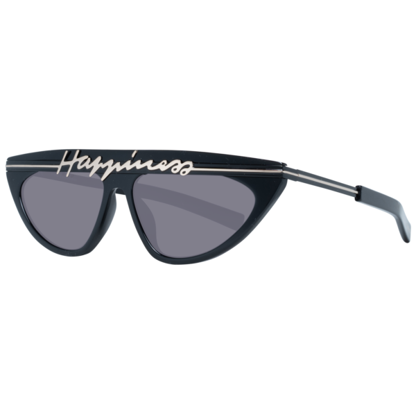Sting Katzenaugen Sonnenbrille SST367 560700 in Schwarz – 45° Seitenansicht