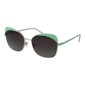 Comma Schmetterling Sonnenbrille 77146 5625 in Silber – 45° Seitenansicht