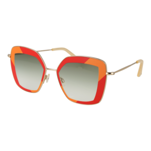 Comma Schmetterling Sonnenbrille 77168 6080 in Gold – 45° Seitenansicht