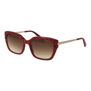 Comma Rechteck Sonnenbrille 77177 5576 in Rot – 45° Seitenansicht