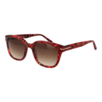 Comma Quadrat Sonnenbrille 77182 5270 in Rot – 45° Seitenansicht