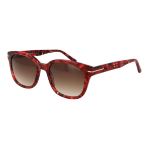 Comma Quadrat Sonnenbrille 77182 5270 in Rot – 45° Seitenansicht