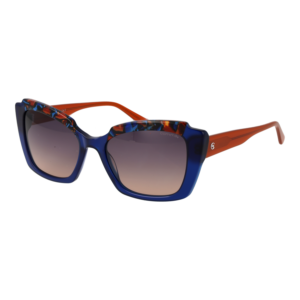 Comma Katzenaugen Sonnenbrille 77191 5446 in Blau – 45° Seitenansicht