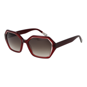 Comma Quadrat Sonnenbrille 77192 5479 in Burgunder – 45° Seitenansicht