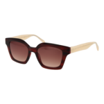 Comma Quadrat Sonnenbrille 77197 5167 in Rot – 45° Seitenansicht