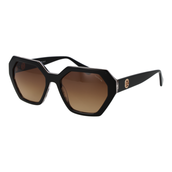Comma Geometric Sonnenbrille 77227 5203 in Schwarz – 45° Seitenansicht