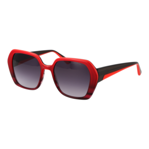 Comma Quadrat Sonnenbrille 77229 5379 in Rot – 45° Seitenansicht