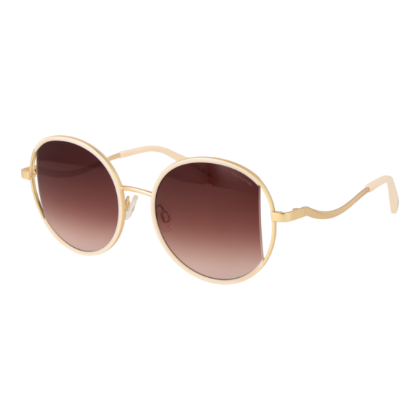 Comma Sonnenbrille 77230 5410 – 45° Seitenansicht Comma Rund Sonnenbrille 77230 5410 in Creme – 45° Seitenansicht