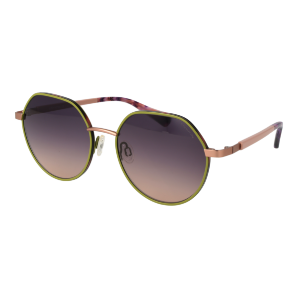 Comma Rund Sonnenbrille 77232 5556 in Grün – 45° Seitenansicht