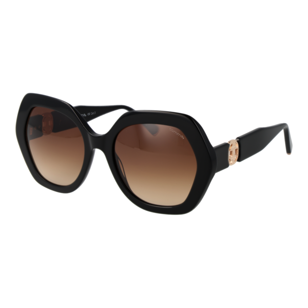 Comma Schmetterling Sonnenbrille 77239 5430 in Schwarz – 45° Seitenansicht