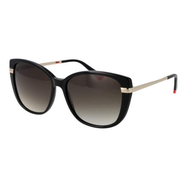 Comma Schmetterling Sonnenbrille 77243 5731 in Schwarz – 45° Seitenansicht