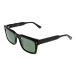 Bulget Rechteck Sonnenbrille BG9225M 55D01P in Grün – 45° Seitenansicht