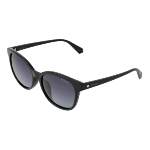 Polaroid Katzenaugen Sonnenbrille PLD 4089/F/S 55807WJ in Schwarz – 45° Seitenansicht