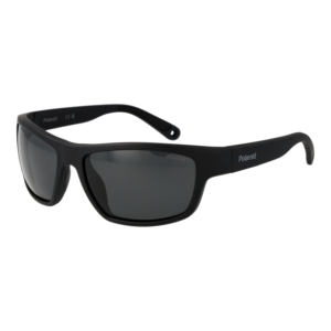 Polaroid Rechteck Sonnenbrille PLD 7037/S 60807M9 in Schwarz – 45° Seitenansicht