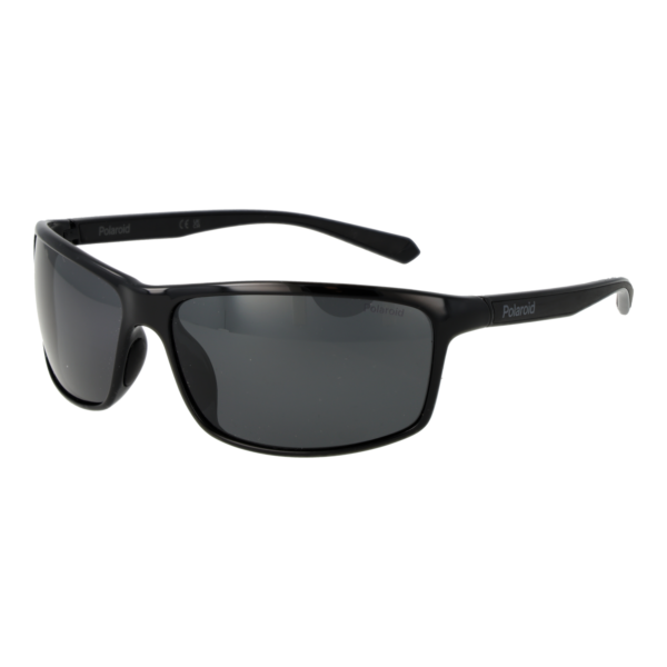 Polaroid Rechteck Sonnenbrille PLD 7036/S 63807M9 in Schwarz – 45° Seitenansicht