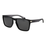 Polaroid Rechteck Sonnenbrille PLD 2139/S 56O6WM9 in Schwarz – 45° Seitenansicht
