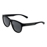 Polaroid Rund Sonnenbrille PLD 2156/S 56003M9 in Schwarz – 45° Seitenansicht