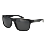 Polaroid Quadrat Sonnenbrille PLD 2157/S 57003M9 in Schwarz – 45° Seitenansicht