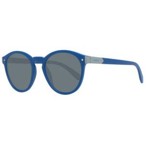 Polaroid Oval Sonnenbrille PLD 6034/S 51PJP in Blau – 45° Seitenansicht