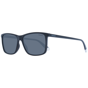 Polaroid Rechteck Sonnenbrille PLD 4137/S 58807M9 in Schwarz – 45° Seitenansicht