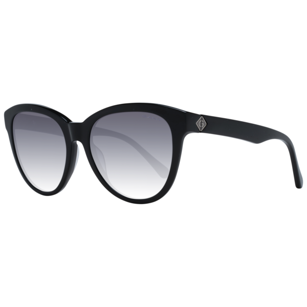 Gant Schmetterling Sonnenbrille GA8077 5601P in Schwarz – 45° Seitenansicht