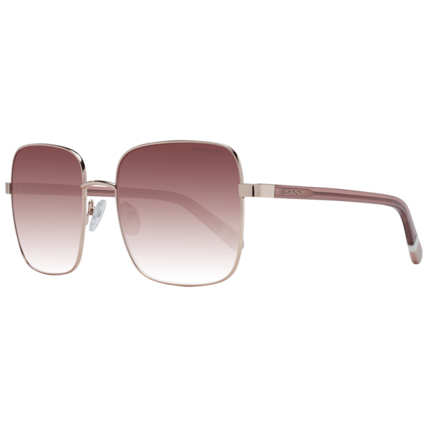 Gant Quadrat Sonnenbrille GA8085 5828F in Rosé Gold – 45° Seitenansicht