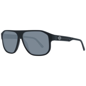 Harley-Davidson Rechteck Sonnenbrille HD0960X 6102D in Schwarz – 45° Seitenansicht