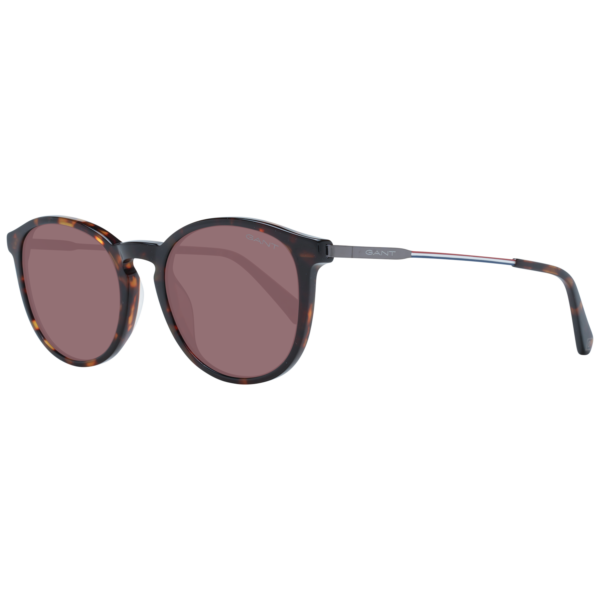Gant Sonnenbrille GA7217 5352E – 45° Seitenansicht Gant Rund Sonnenbrille GA7217 5352E in Braun – 45° Seitenansicht