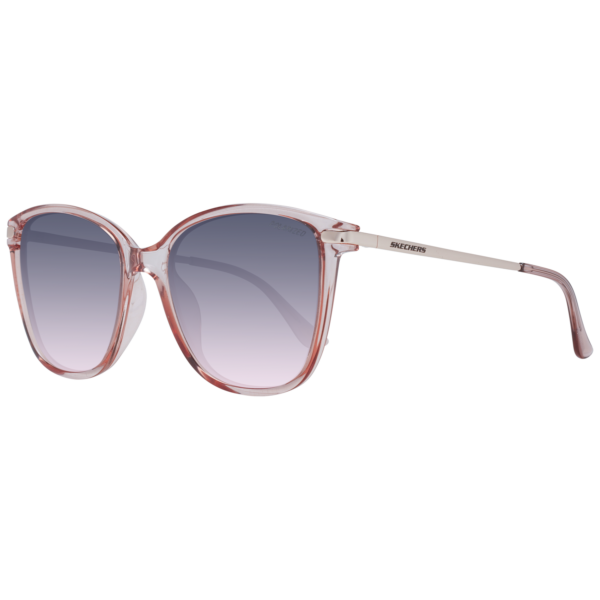 Skechers Schmetterling Sonnenbrille SE6209 5572D in Rosa – 45° Seitenansicht