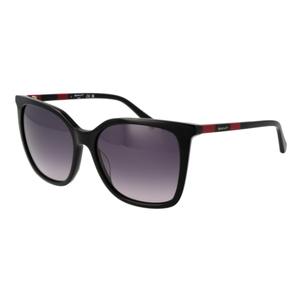 Gant Schmetterling Sonnenbrille GA8093 5501B in Schwarz – 45° Seitenansicht