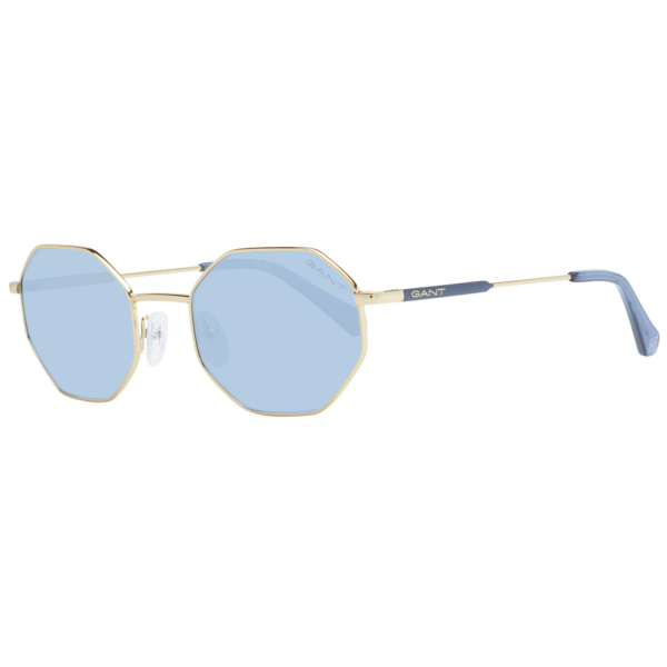 Gant Rechteck Sonnenbrille GA8097 5030V in Gold – 45° Seitenansicht