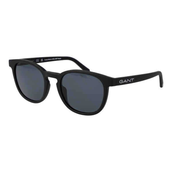 Gant Rund Sonnenbrille GA7203 5302A in Schwarz – 45° Seitenansicht