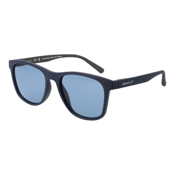 Gant Quadrat Sonnenbrille GA7235 5391V in Blau – 45° Seitenansicht