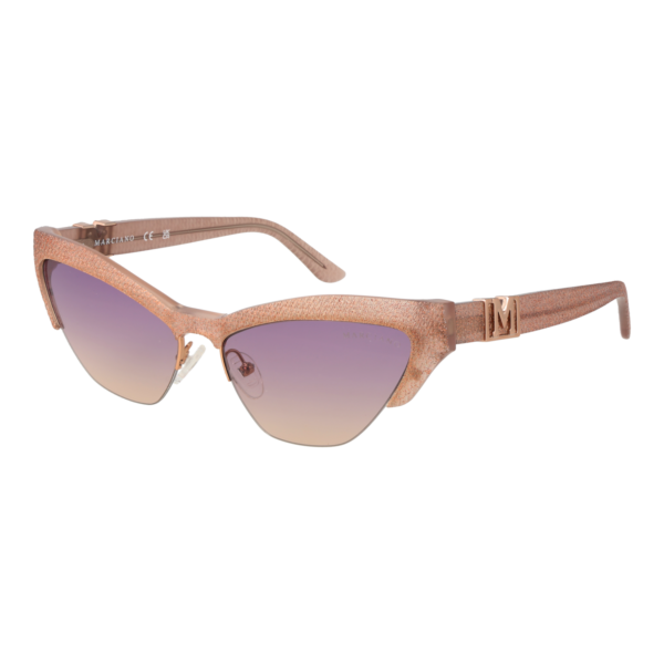 Marciano by Guess Katzenaugen Sonnenbrille GM00006 5957Z in Rosa – 45° Seitenansicht