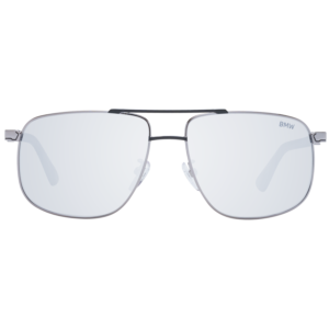 BMW Sonnenbrille BW0031 5716C – Frontansicht mit Metall Rahmen und Grau Gläsern