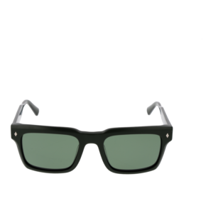 Bulget Sonnenbrille BG9225M 55D01P – Frontansicht mit Azetat Rahmen und Grün Gläsern