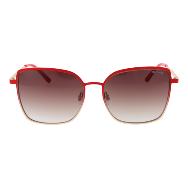 Comma Sonnenbrille 77160 5771 – Frontansicht mit Edelstahl Rahmen und Braun Gläsern