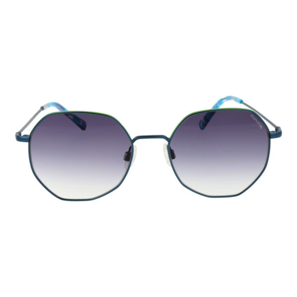 Comma Sonnenbrille 77170 5345 – Frontansicht mit Edelstahl Rahmen und Lila Gläsern