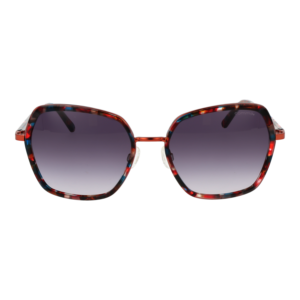 Comma Sonnenbrille 77178 5647 – Frontansicht mit Azetat Rahmen und Lila Gläsern