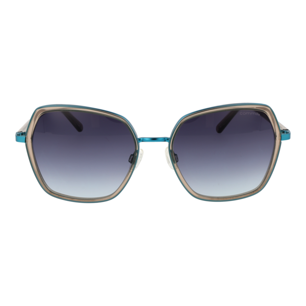 Comma Sonnenbrille 77178 5664 – Frontansicht mit Azetat Rahmen und Blau Gläsern
